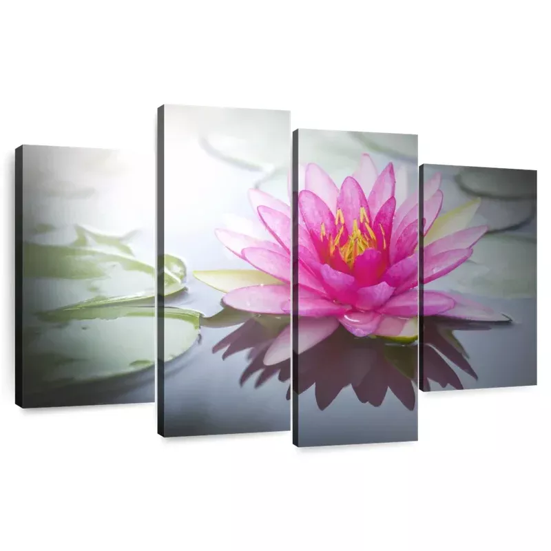 Beaming Pink Lotus Wall Art
