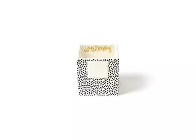 Black Small Dot Mini Nesting Cube Small by Happy Everything!