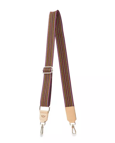 Brown Webbing Crossbody Strap by Consuela