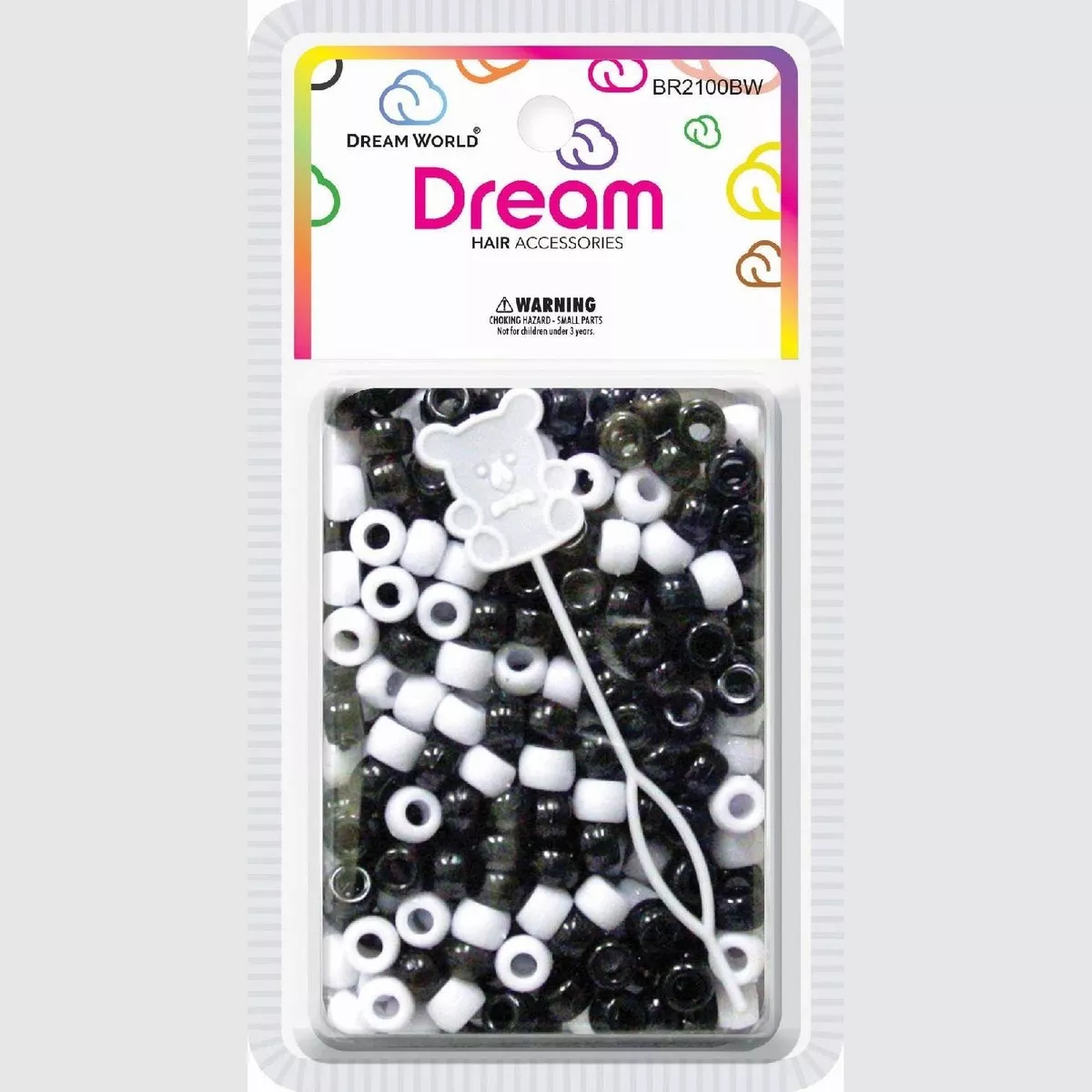 Chloe Bead Round 200 Blackwhite