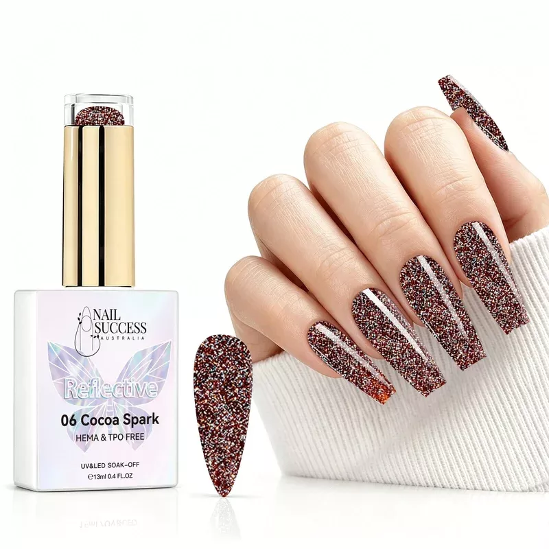 Cocoa Spark Gel PolishReflective