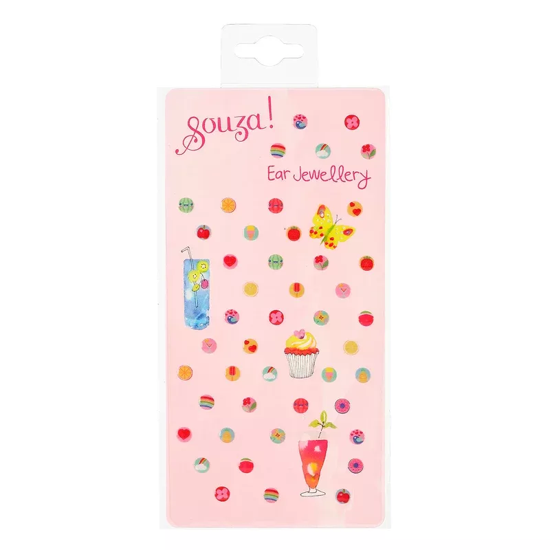 Ear stickers fruit 45 pcs ( 1 sheet)