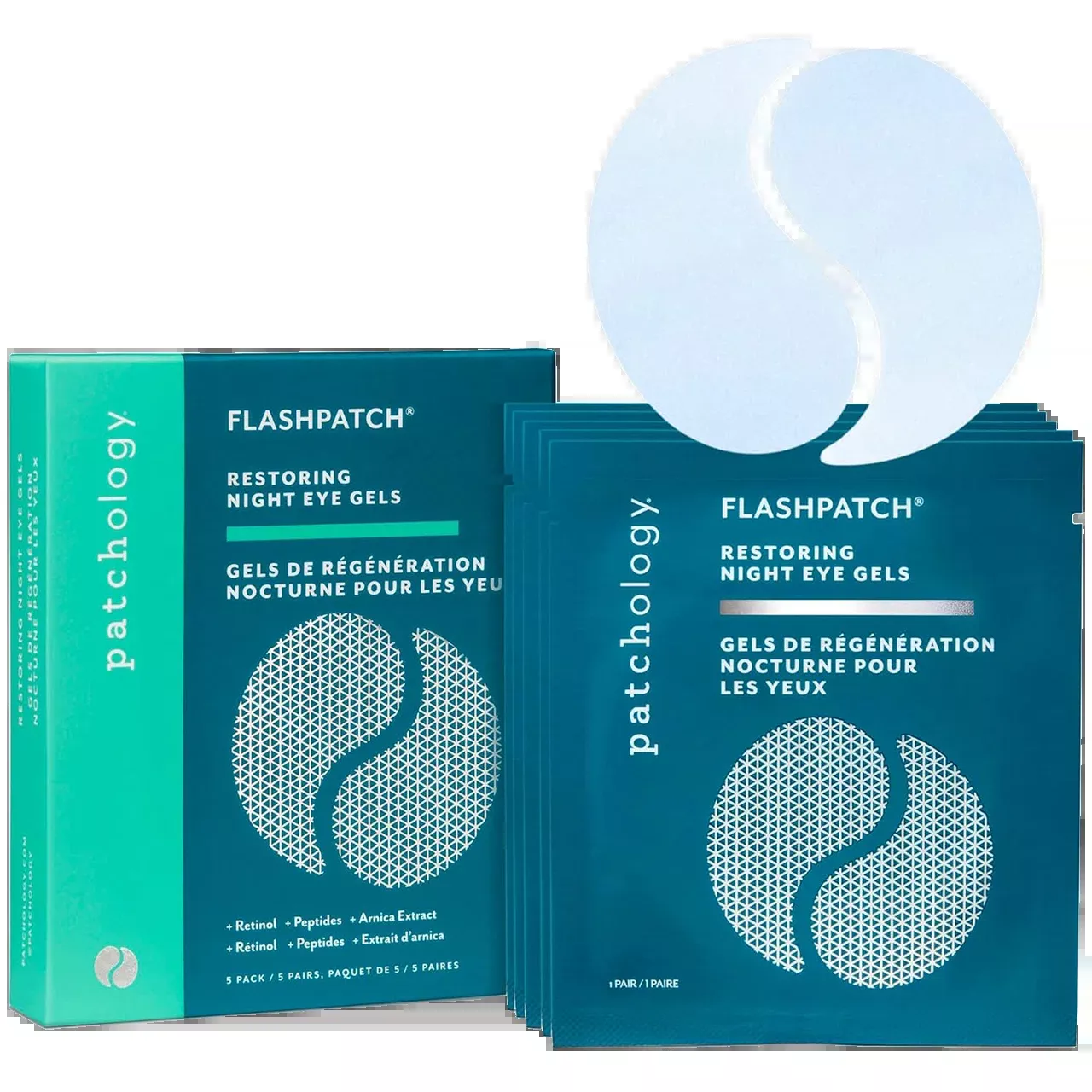 Flashpatch Restoring Night Eye Gels - 5 Pack