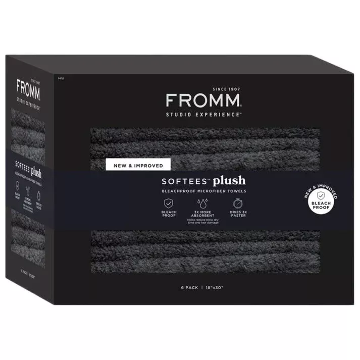 FROMM SOFTEES PLUSH TOWEL – DARK GREY (#F4715)