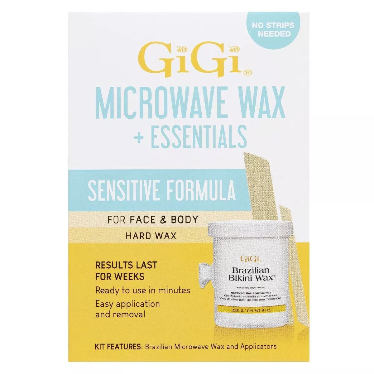 Gigi Sensitive Microwave Wax Essentials Kit