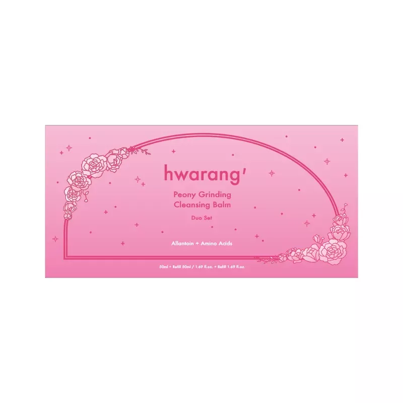 [hwarang’] Pink Ribbon (Roosa Nauha) Edition Peony Grinding Cleansing Balm Duo Set