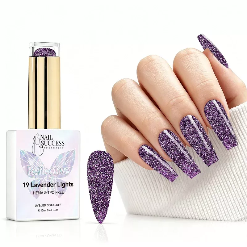 Lavender Lights Gel PolishReflective