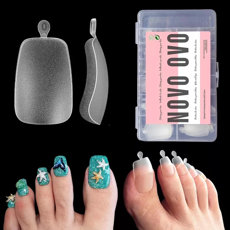 Long Toe Nails Clear