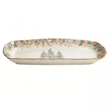 Natale Rectangular Tray - Arte Italica