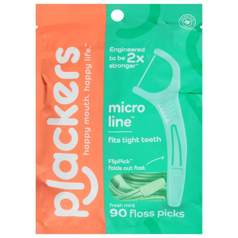 Plackers Micro Mint Floss Picks Fresh Mint
