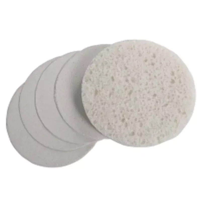 Round Compressed Sponge / White / 24 Pack