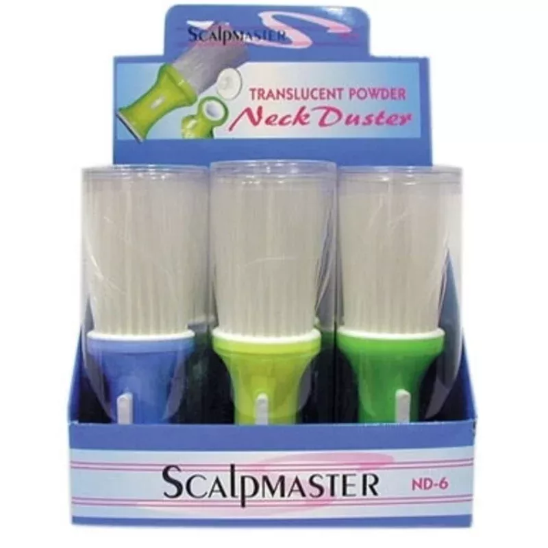 Scalpmaster Translucent Neck Duster Display 6 Pieces
