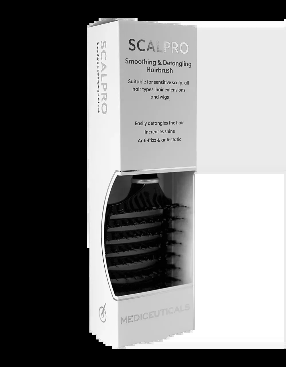 Scalpro Smoothing & Detangling Brush - Black