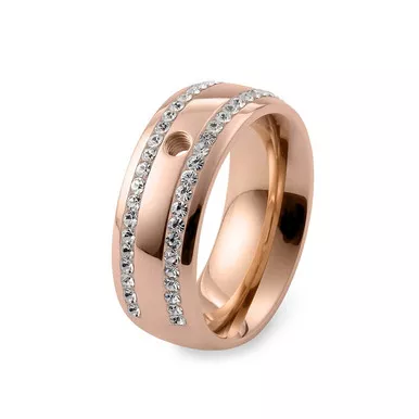 Size 7 Rose Gold Lecce Basic Interchangeable Ringby Qudo Jewelry