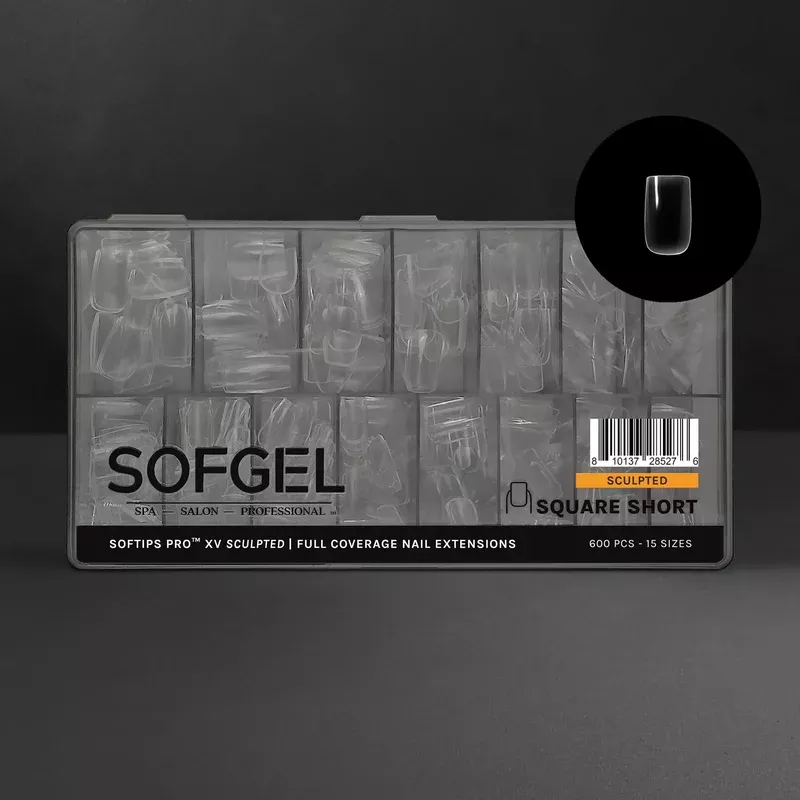 SOFGEL SOFTIPS PRO XV SCULPTED - SQUARE SHORT