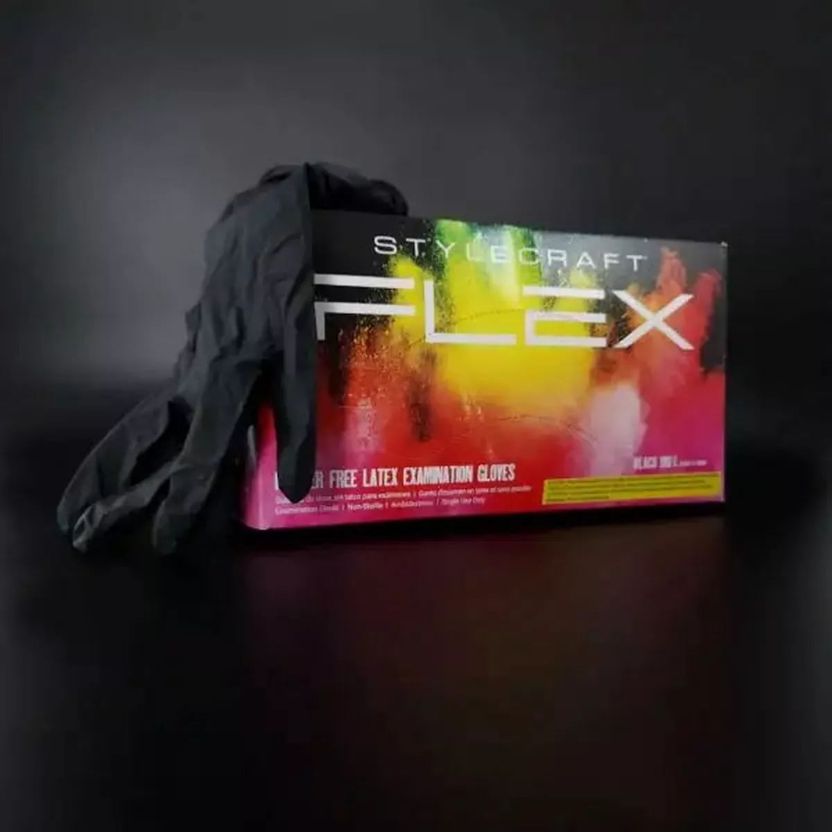 StyleCraft Flex Latex Gloves Black