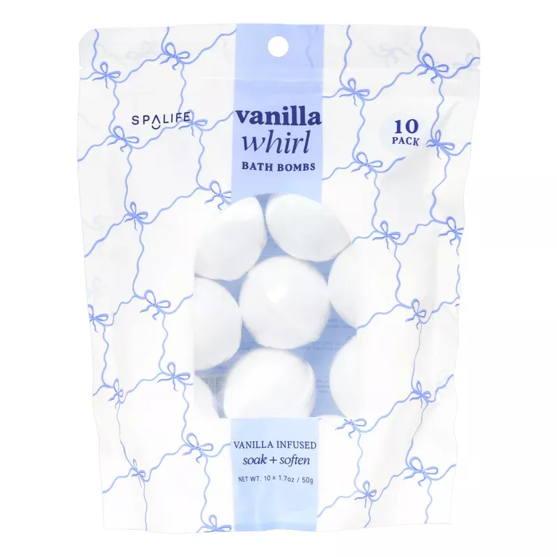 Vanilla Whirl Bath Bombs (Vanilla Infused)