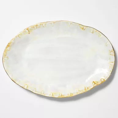 Vietri Perla Oval Platter
