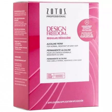 Zotos Design Freedom Regular Alkaline Perm Normal Resistant Gray Hair Firm
